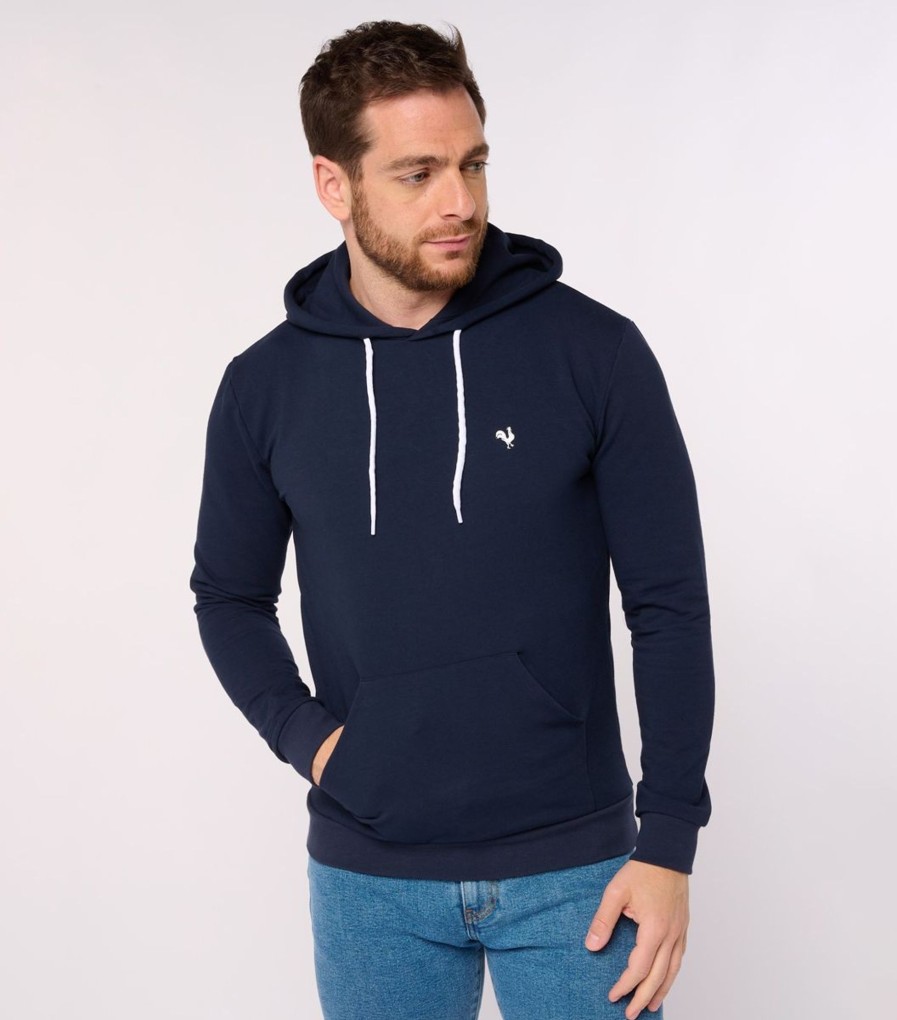 Homme Cocorico | Sweat A Capuche Unisexecoq Blanc (Brode)