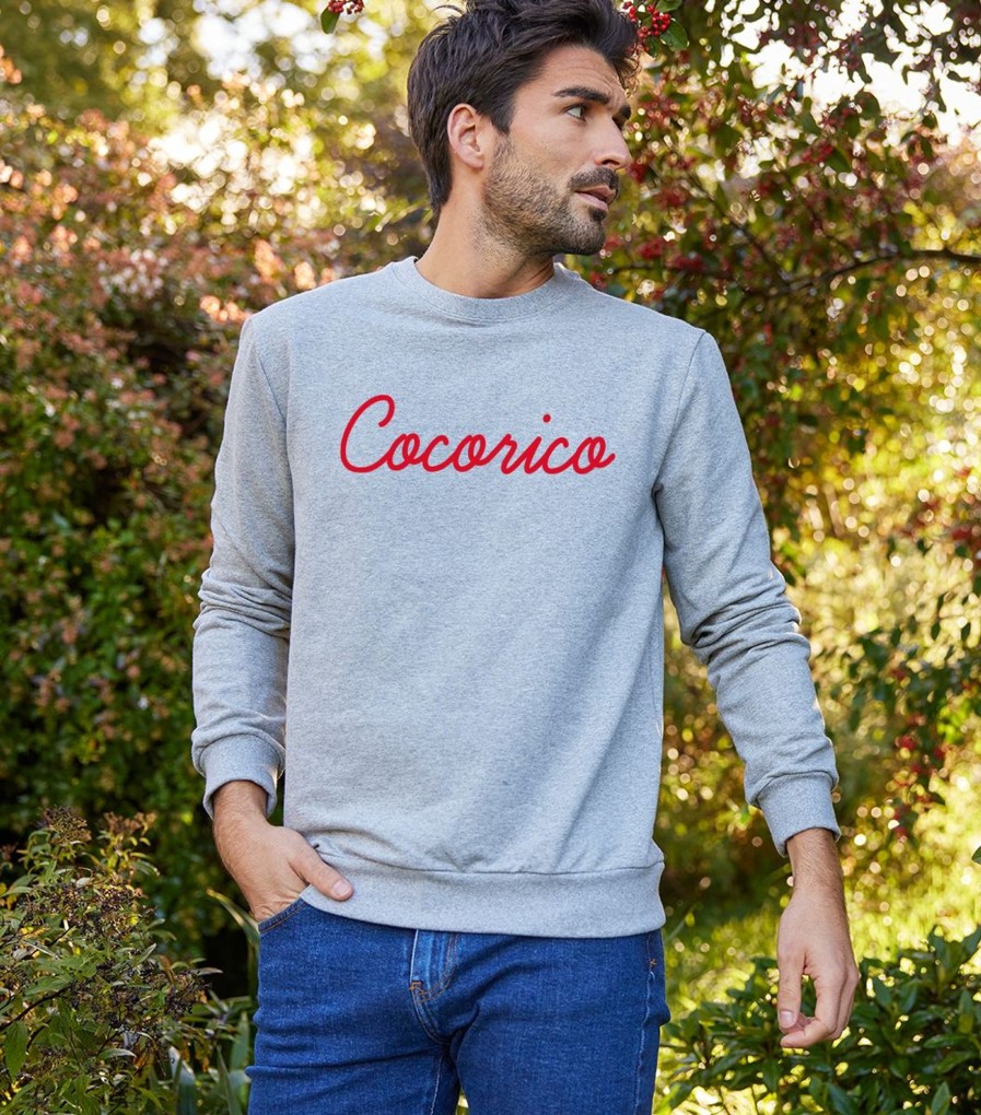 Homme Cocorico | Sweat Unisexel'Original (Effet Velours)