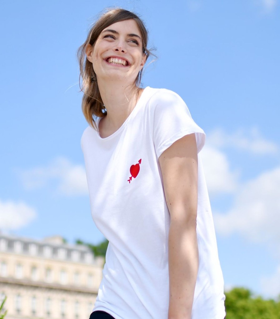 Femme Cocorico | T-Shirt Femmecoeur (Effet Velours)