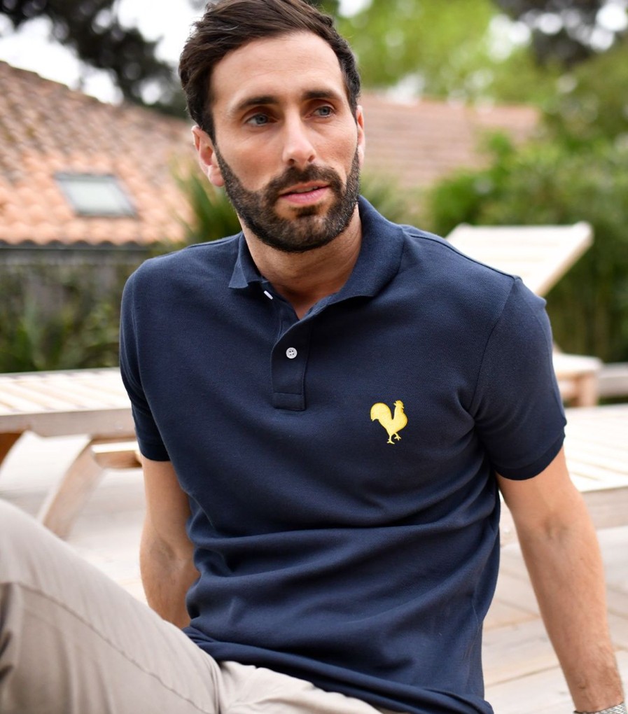 Homme Cocorico | Polo Hommecoq Jaune (Bouclette)