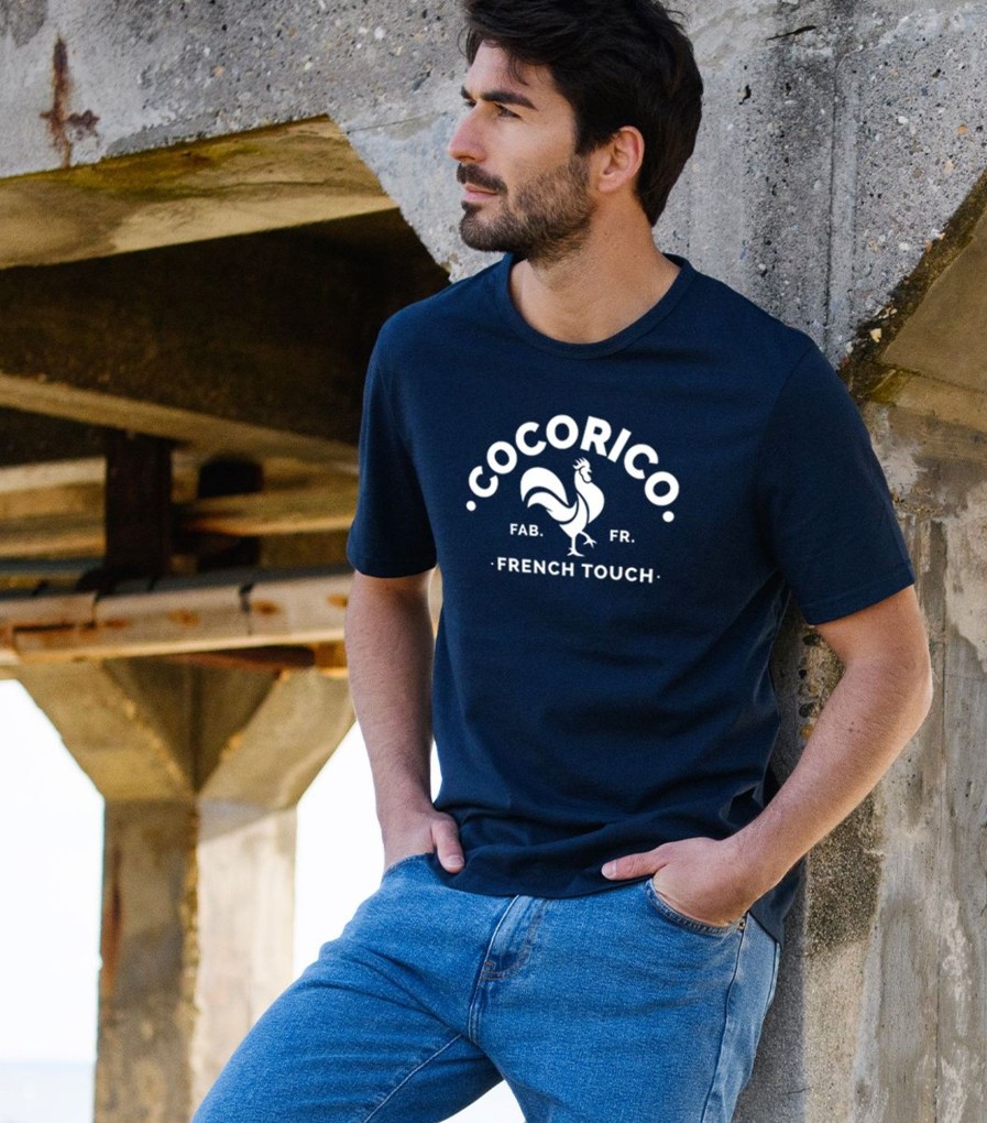 Homme Cocorico | T-Shirt Hommele Coq Francais Blanc