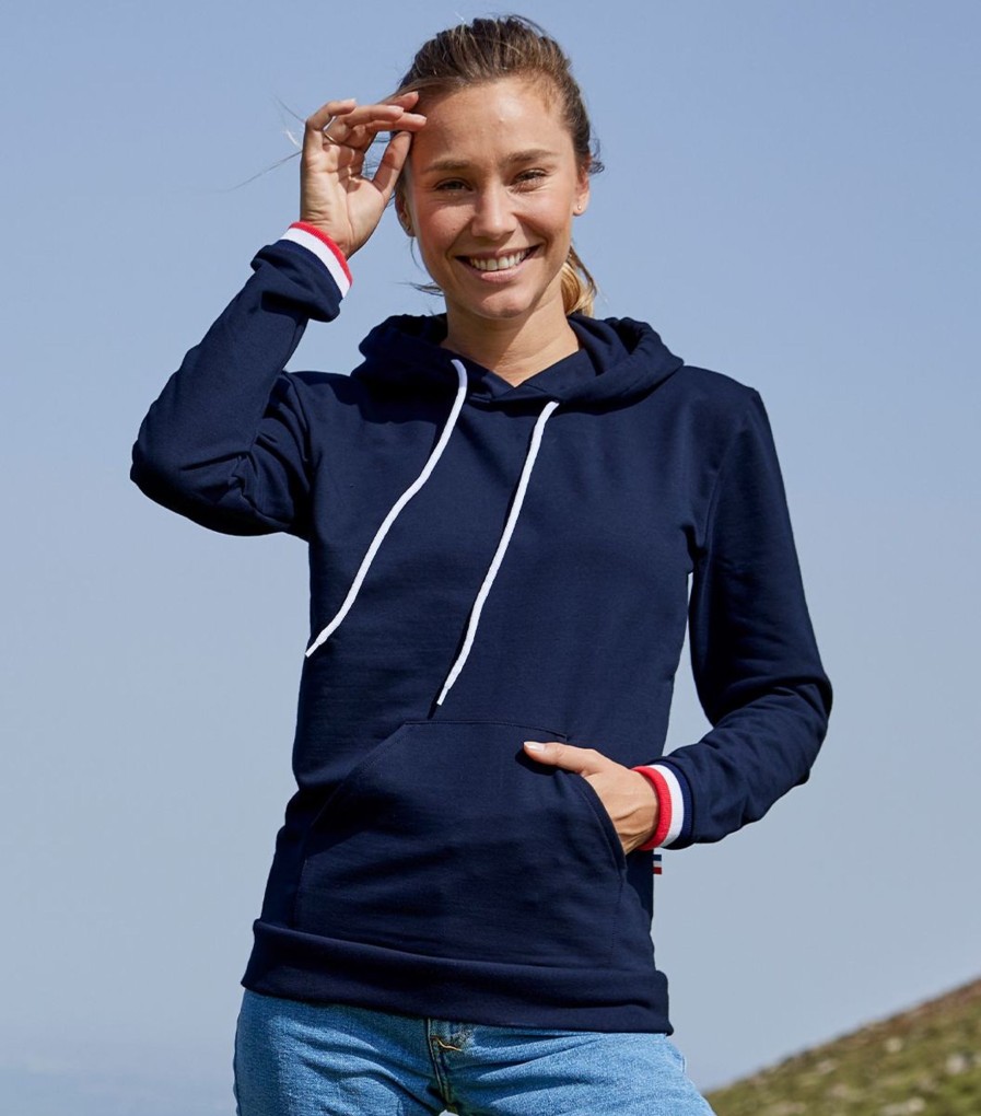 Femme Cocorico | Sweat A Capuche Unisexecollection Supporter Bleu Marine