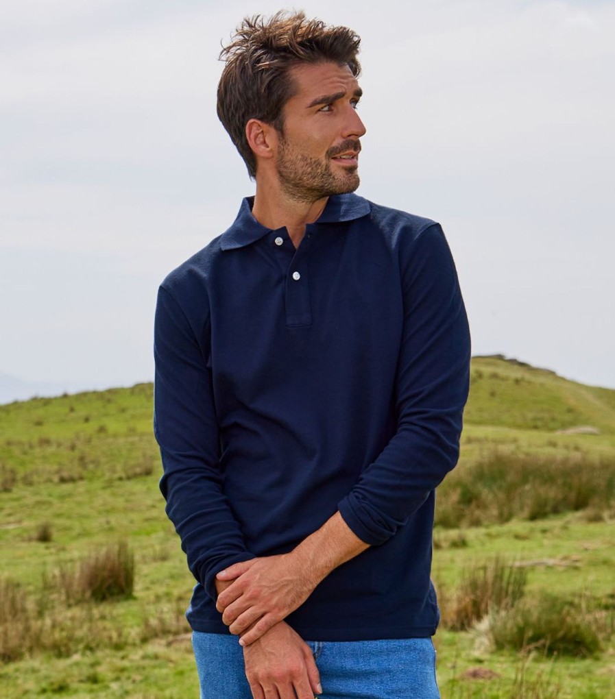 Homme Cocorico | Polo Manches Longuesles Essentiels Bleu Marine