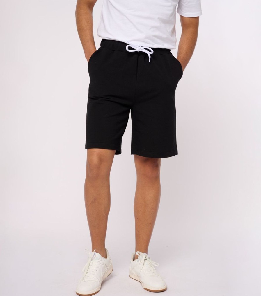 Homme Cocorico | Short Molletonshort En Molleton Homme Noir