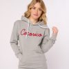 Femme Cocorico | Sweat A Capuche Unisexel'Original Rouge (Effet Velours)