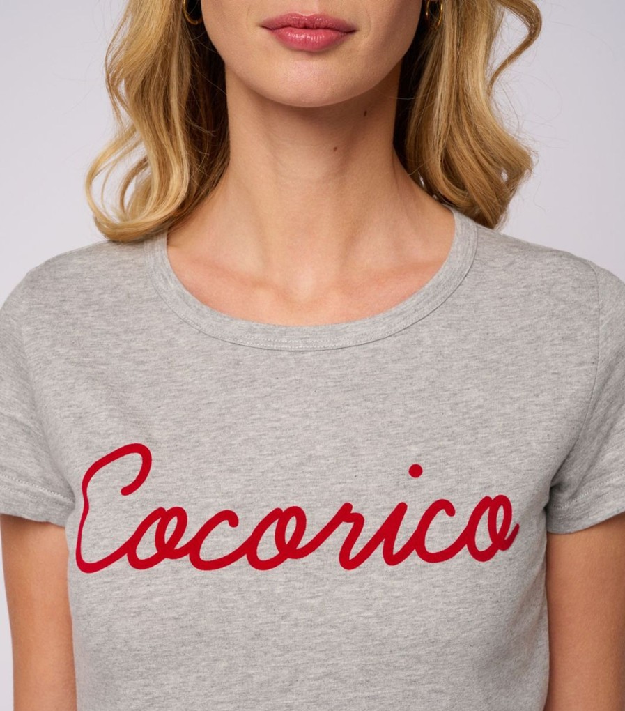 Femme Cocorico | T-Shirt Femmel'Original (Effet Velours)